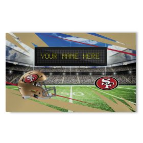 Official NFL 49ers - 36" x 62" Personalized Washable Rug