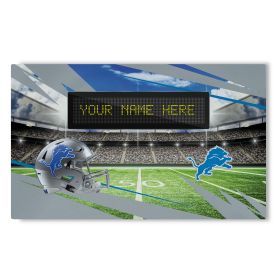 Official NFL Lions - 36" x 62" Personalized Washable Rug