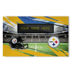 Official NFL Steelers - 36" x 62" Personalized Washable Rug