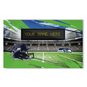 Official NFL Seahawks - 36" x 62" Personalized Washable Rug