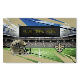 Official NFL Saints - 36" x 62" Personalized Washable Rug