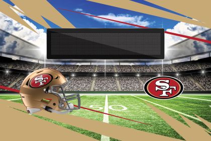 Official NFL 49ers - 20" x 32" Personalized Washable Rug