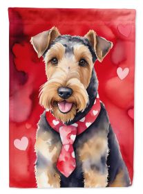 Airedale Terrier My Valentine Garden Flag Mailbox