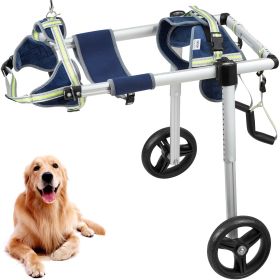 VEVOR 2 Wheels Dog Wheelchair for Back Legs, Pet Wheelchair