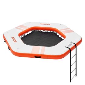 VEVOR Inflatable Floating Dock, ø8.5FT Inflatable Dock Platform