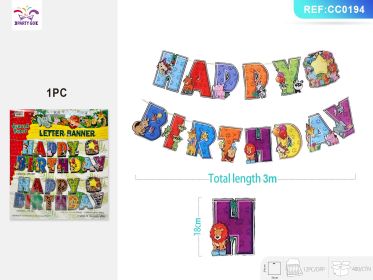 Smiling Friends Decorations Happy Birthday Banner