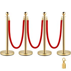 VEVOR 4PCS Gold Stanchion Posts