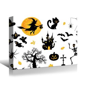 Canvas Wall Art Painting For Halloween, witches, spooks