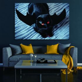 Framed Canvas Wall Art Decor Painting For Halloween,Scary Pumpkin