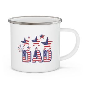 Enamel Camping Mug, Dad Independence Day July 4th