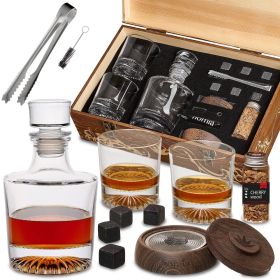 Gift Set 14 pcs Whiskey Bottle and Old Fashioned Glasses