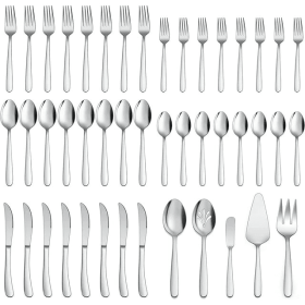 Vesteel 45 Piece Modern Silverware Set