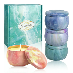 OSHINE Scented Candles Gift Set for Women: Soy Wax