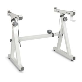 5 Core Keyboard Stand Heavy Duty White Height Width Adjustable