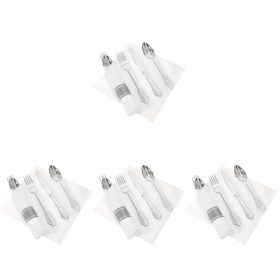 BESTONZON 8 Sets Party Forks Spoon Napkin