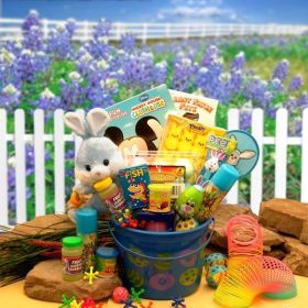 Little Bunny Blue Easter Fun Pail