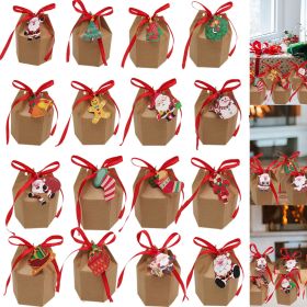 24 Pcs Christmas Gift Boxes with Ribbon and Cards