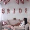 5Pcs 16Inch Rose Gold Bride Letter Foil Balloons Wedding Decoration