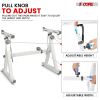 5 Core Keyboard Stand Heavy Duty White Height Width Adjustable