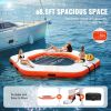 VEVOR Inflatable Floating Dock, ø8.5FT Inflatable Dock Platform