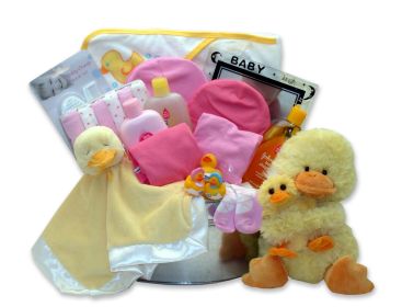 Bath Time Baby New Baby Basket-Pink (Option: Lg)