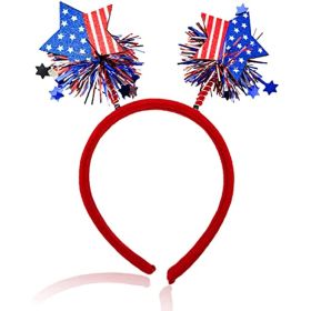 4th of July Headband Party Hair Supplies (Color: Headband-double Stars)