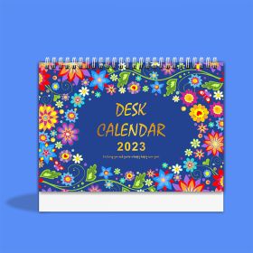 2023 Calendar  Office & Study: 9x7.3 Inch Paper - Modern (Style: 1pc floret)