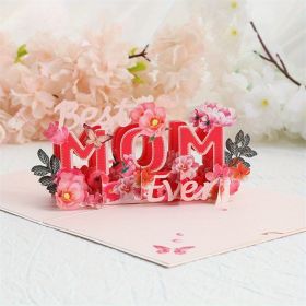 1pc Creative Mother's Day Greeting Card; 3D Blessing Card (Color: Style 03)