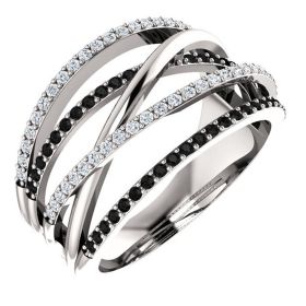 925 Silver Plated Black Sapphire Zircon Ring Anniversary Gift (Color: BLACK, size: 9)