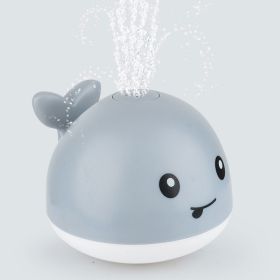 Whale Bath Toy; Baby Toys With Automatic Spray Water (Color: GRAY)