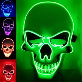 Halloween Mask LED Light up (Color: green)