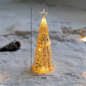 Christmas Decoration Glass Tree Home Desktop Decorations (Style: C)