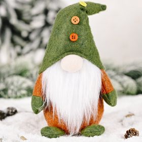 Christmas Faceless Old Man Elf Doll European And American Ornaments (Color: green)