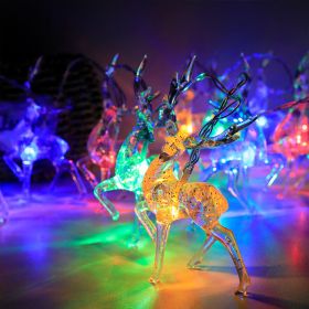 Christmas Lights Reindeer String Lights (Color: color 2)