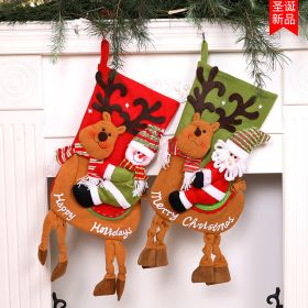 Large 27*58cm Christmas socks gift bag decoration socks (Select: candy bag-B)