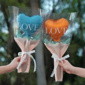 Mother's Day, Valentine's Day holding love flower balloon (Quantity: 50pcs, Color: Love balloons-  Random)