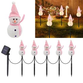 Christmas Pathway Lights Outdoor (Color: Pink)