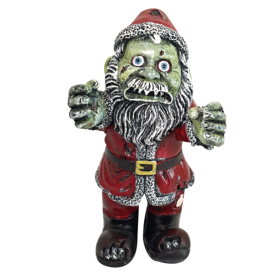 Halloween Zombie Gnome Statue Graveyard Creeper Dwarf Sculpture (Color: Red)