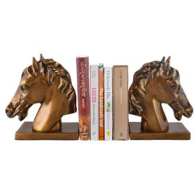 Handcrafted Aluminium Metal Bookends Book Desk Organizer (colour: Antique Copper, Material: solid Alumiunium Metal)