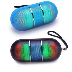 Dance With Portable Bluetooth Speaker With DISCO Lights (Color: BLACK)