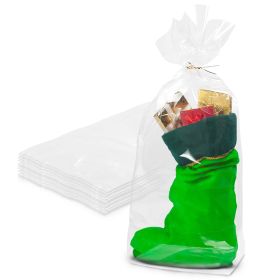 Clear Gusseted Poly Bags (Material: plastic, Color: Clear)