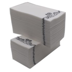 Disposable Guest Towels Linen-Feel Paper Hand Towels (Color: Silver)