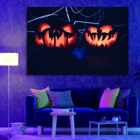 Framed Canvas Wall Art Painting For Halloween (Color: as Pic)