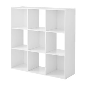 11" 9-Cube Storage Organizer (Color: White)