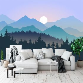 Large Silk Wall Murals, Cloud Wallpaper, 155in(W) x103in(H). (Color: Sunset Murals 02, size: 155 inx103 in)