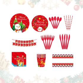 Christmas 10-piece party set (Color: Red)