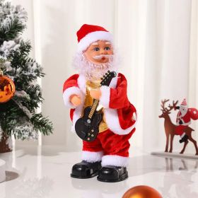 Christmas Electric Dancing Play Guitar Santa Claus Doll (Varients: Guitar)