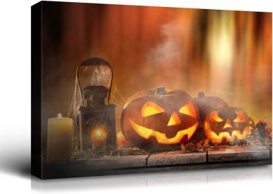 Framed Canvas Wall Art Decor Painting For Halloween, Jack (Color: as Pic)