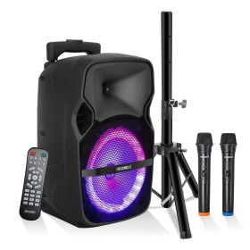 5 Core Party Speaker PA System 2 Wireless Microphone Bluetooth (SKU: ACTIVE HOME 8 2-MIC)