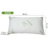 2Pcs Bamboo Memory Foam Pillow Hypoallergenic Bed Pillow